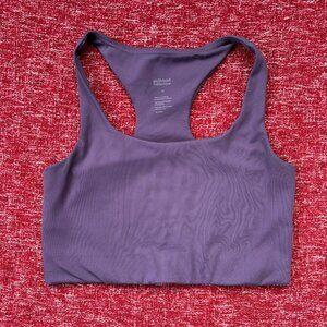 Girlfriend Collective Paloma Racerback Sports Bra Womens M Purple Compressive